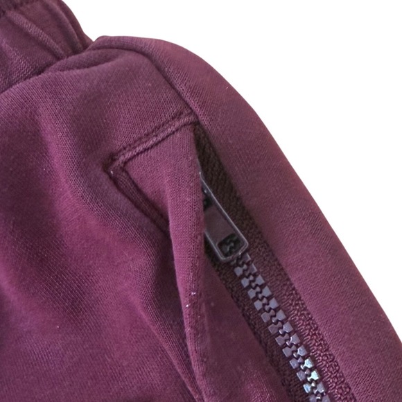 CVG Constantly Varied Gear Women's Jogger Sweatpants Maroon Zip Pockets Medium - Picture 6 of 11